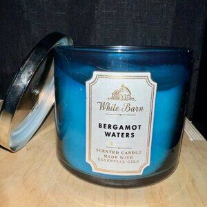 Bergamot Waters Bath & Body Works 3-Wick Candle BBW *SEE DESCRIPTION*